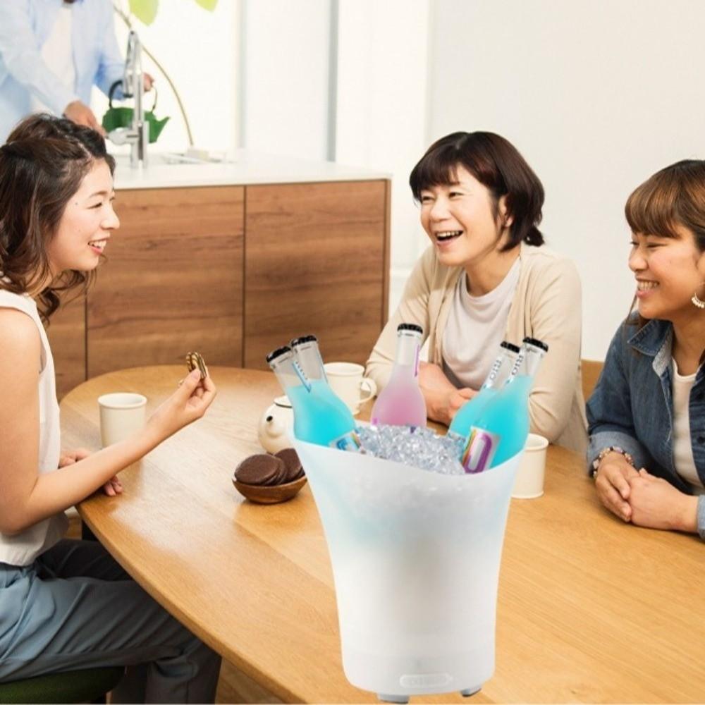 5L 7L RGB Beer Bucket with Bluetooth Speaker Light Up Ice Cube Wireless LED Ice Bucket  Night Party