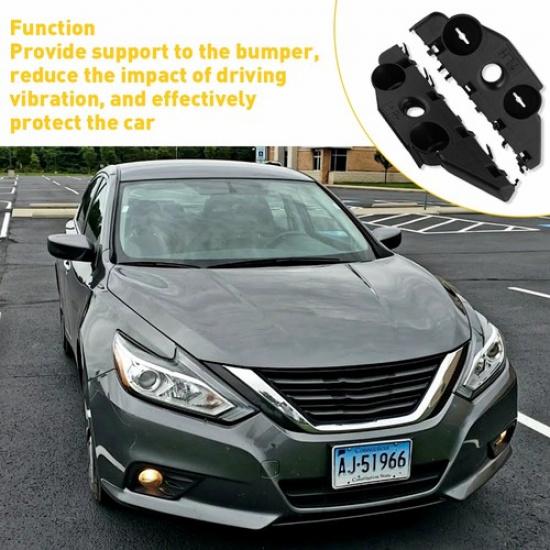 For 2016-18 Nissan Altima Front Sedan Bumper Cover Kit Mounting Bracket Support