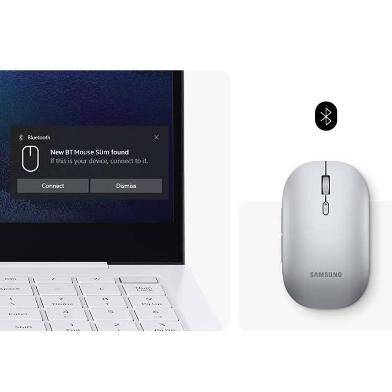 Samsung Genuine Bluetooth Mouse EJ-M3400 Slim Easy Pairing 1000dpi 5 Buttons