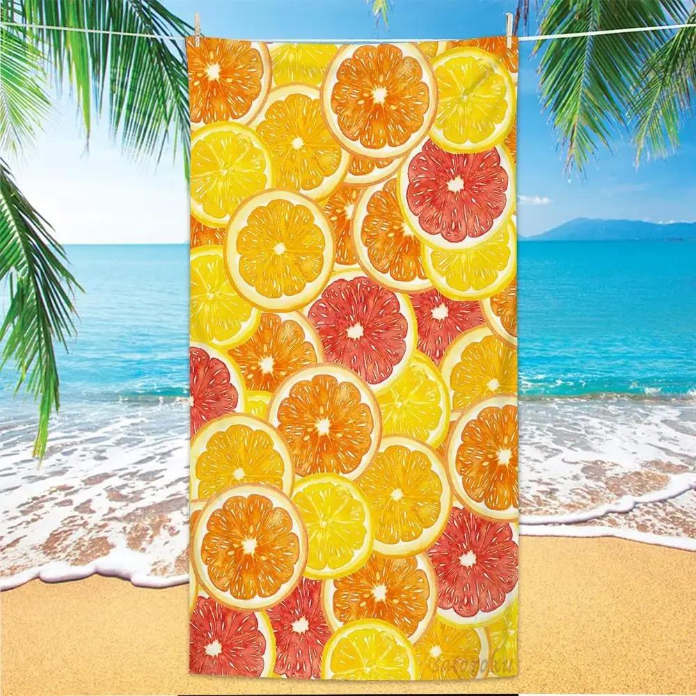 Sand Free Quick-dry Microfiber Bath Towels Tropical Plants Printed Beach Towel Portable Swimming Towels Blanket Beach Cover Up