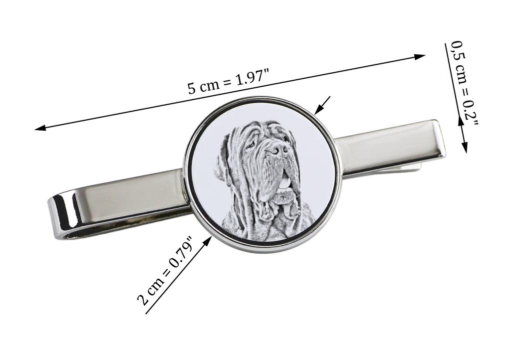 Neapolitan Mastiff, Mastino Napoletano – Tie Clip with a Dog, Personalized Tie Clip | Art-Dog
