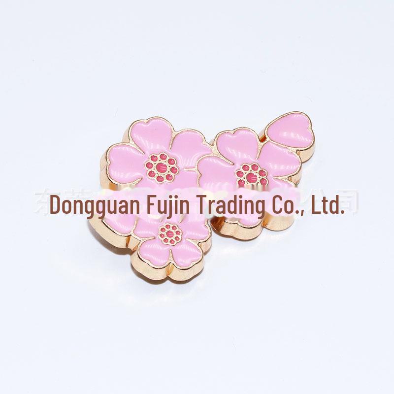 Metal Cherry Blossom Shoe Charms for Crocs - Decorative Shoe Accessories