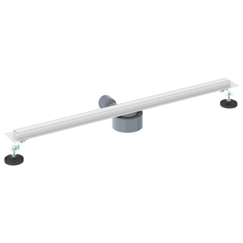 360 degrees  Shower Drain with Slim Design Silver 80 cm Stainless Steel 304