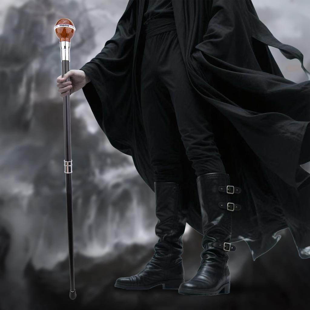 Rot Weiß Kugel Silber Gehstock Mode Dekorativer Gehstock Gentleman Elegant Cosplay Stock Krummstab 92cm