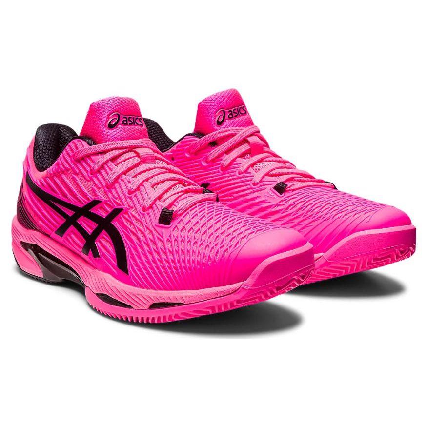 Asics Solution Speed FF 2 Clay Hot Pink Men Sneakers Black 1041A187-700