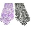 Halloween Cobweb Table Runner, Polyester Lace Cobweb Pattern, Tablecloth Festival Dinner Decoration 13x72Inch