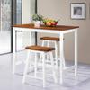 Bar Table and Stool 3 Pcs Solid Wood