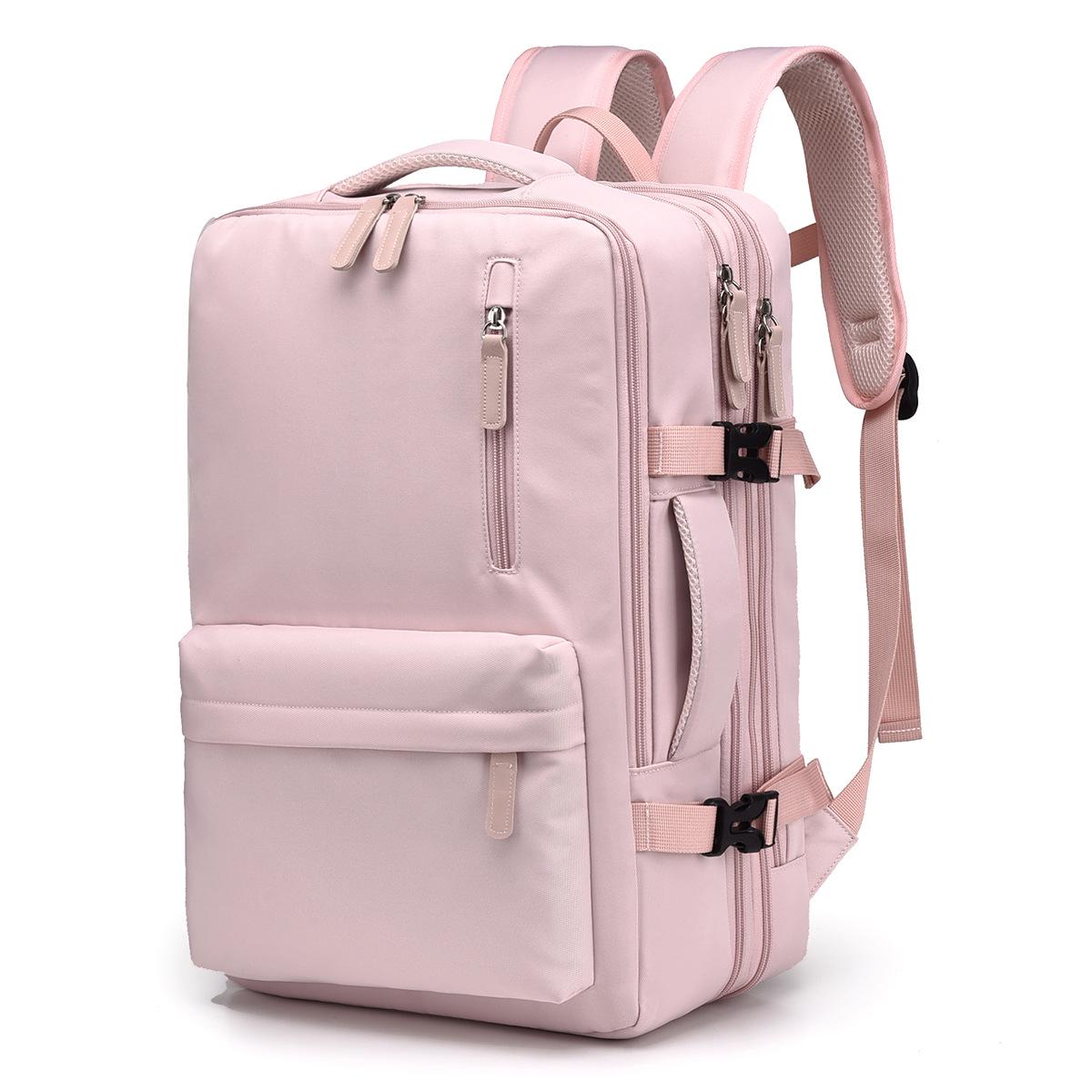 

Expandable Travel Backpack - Unisex, Large Capacity, Lightweight, Multifunctional for College Students рожевий