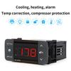 Termoregolatore Digitale 220V Termostato Refrigerazione Scongelamento Allarme Controllo Riscaldamento con Sensore Singolo/Doppio NTC