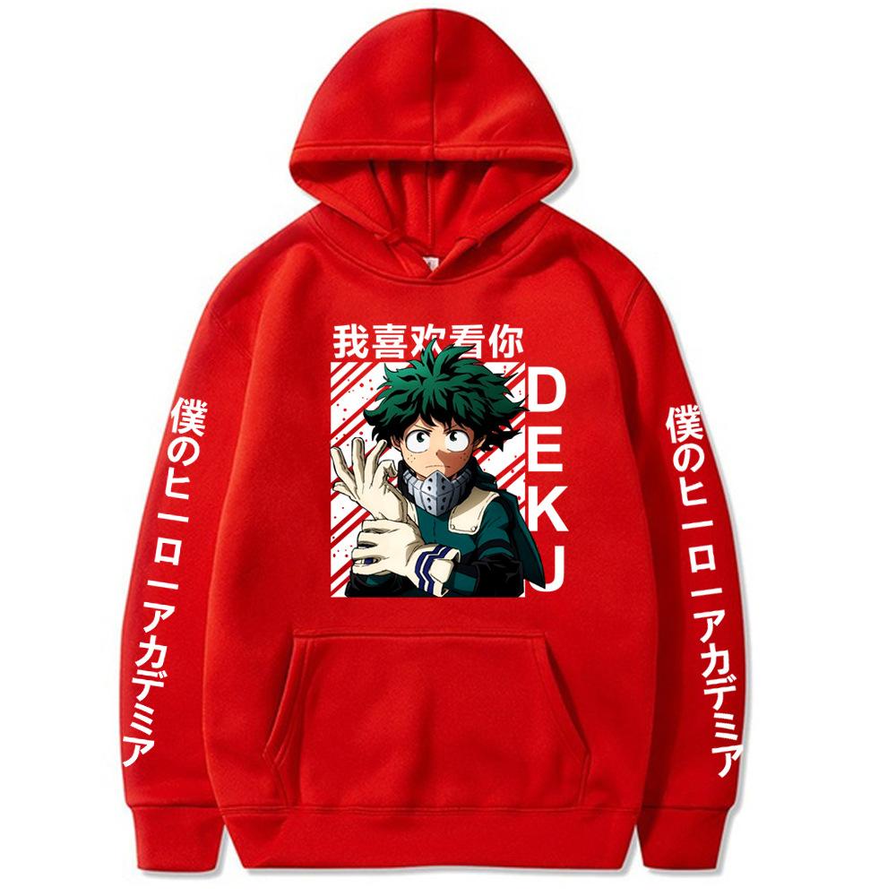 

Толстовки с длинными рукавами с рисунком японского аниме «My Hero Academia» Смешная толстовка Bakugou Katsuki Мужская мода Harajuku Уличная одежда 3XL