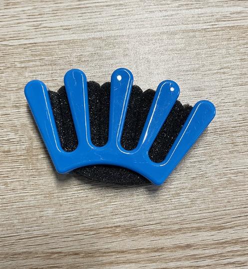 

1 5-Finger Sponge Hair Braiding Tool, DIY Wave Curly Twist Styling Kit, Manual Hair Weaver Crimper for Women Girls Party Travel синій