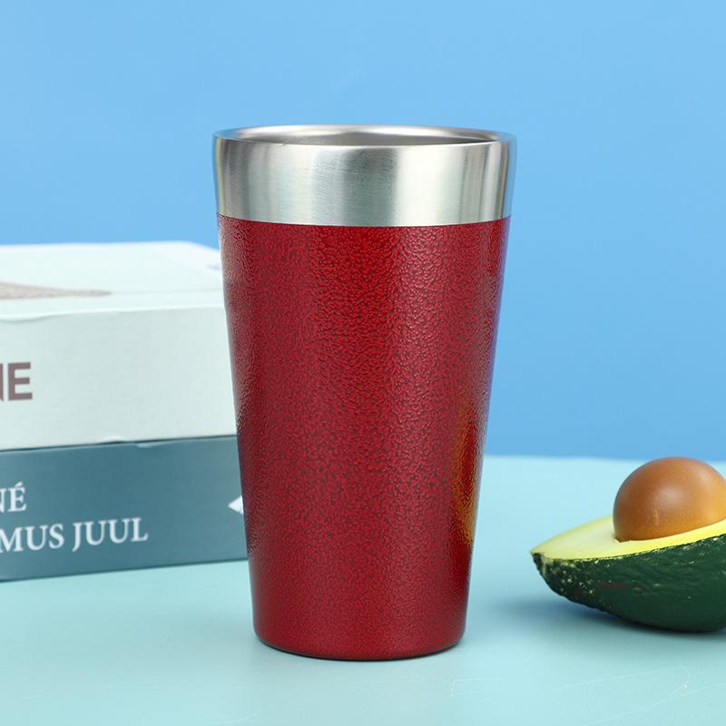 304 Stainless Steel Mug Large Capacity Beer Mug Portable Car Mug Double Coffee Cup