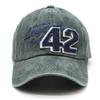 Spring And Summer Men'S And Women'S Outdoor Baseball Caps Number 42 Embroidered Washed Retro Sunshade Cap
