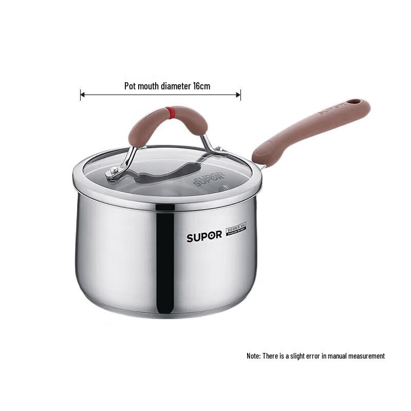 SUPOR Little Red Circle 304 Stainless Steel 16cm Milk Pot
