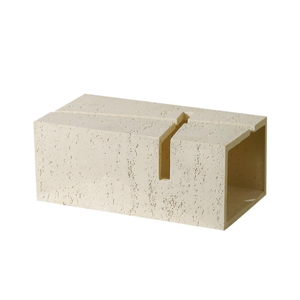 Sandstone Cave Stone Paper Box Guest Restaurant Bedroom Napkin Tissue Box Bathroom Toilet Tissue Storage Box Home Decoration