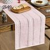 Modern Minimalist Table Runner Cotton Linen for Dining Table, Nordic Long Desk Kitchen Coffee Tea Natural Rustic Home Decor Moisture Absorbent