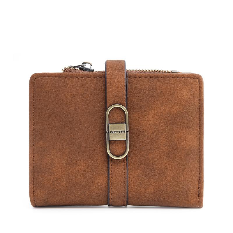 Women's Short Wallet Buckle Simple Hand-held Bag Card Bag