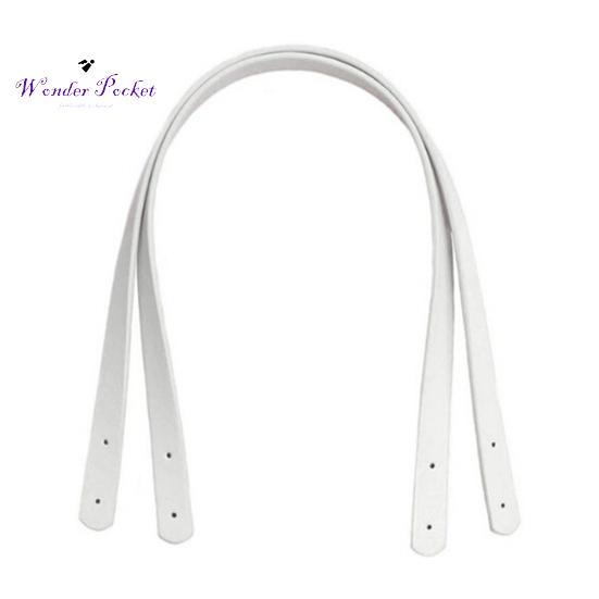 Asas elegantes para bolso, repuesto de agujeros de costura preperforados de piel sintética