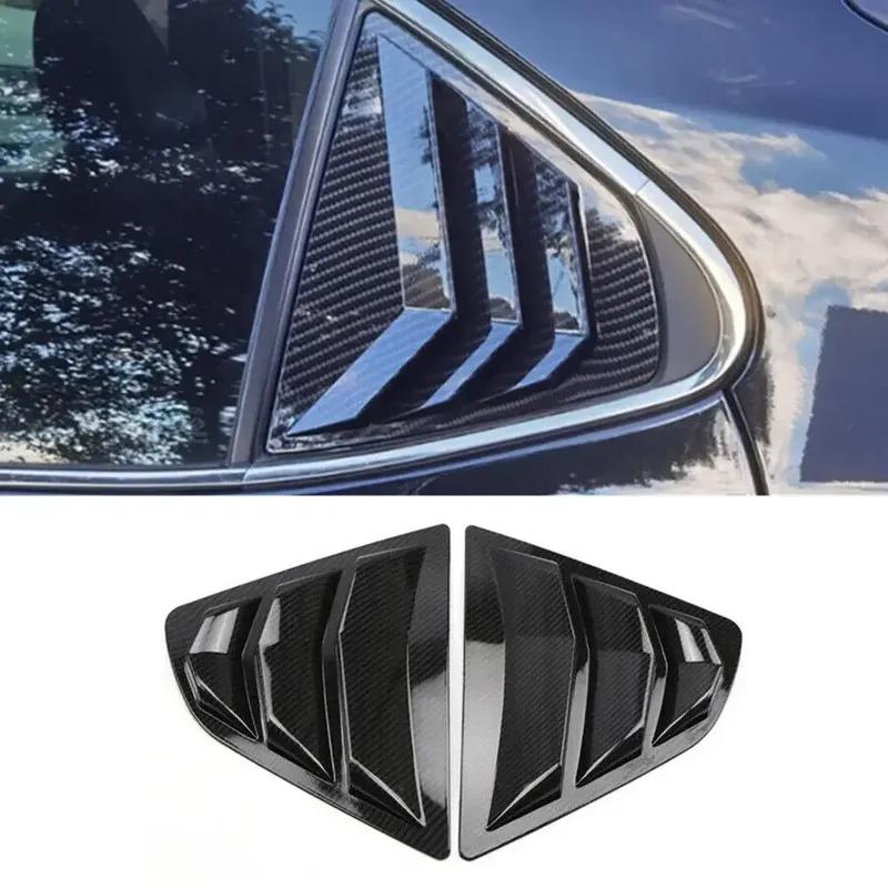 For Toyota Camry Sedan 2018  - ABS Plastic Rear Window Quarter Louver Cover Side Vent Trim Car Adhesive Accessories