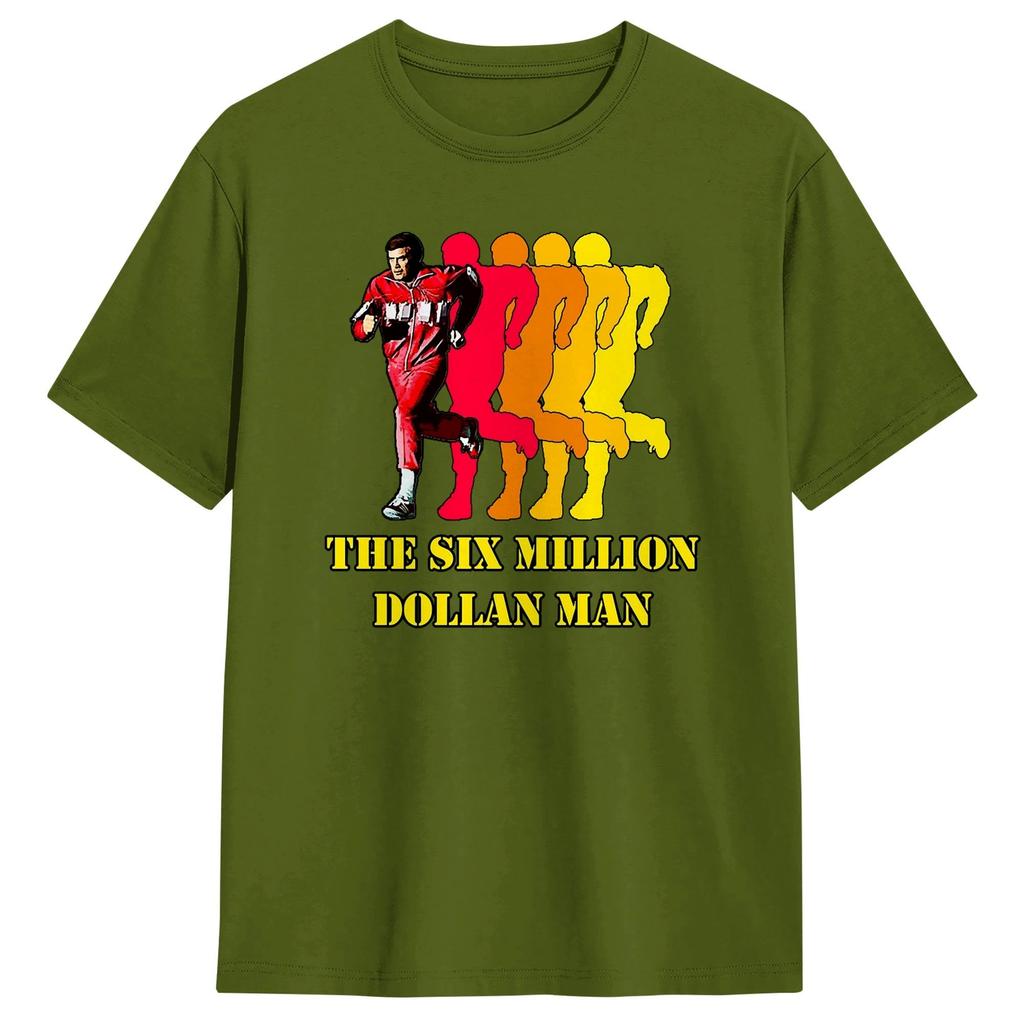 Six Million Dollar Unisex Tv TShirt Summer Pure Cotton TShirts For Unisexs Trending Casual Tee Shirt ShortSleeve Vintage Tees