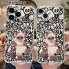 Phone Case: 2D Flat Suitable for iPhone 18 17 16 15 14 13 Pro, Transparent Four Corner Protective Case, Plush Kitten, Christmas and Halloween Gift