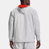 Under Armour Rush Series Color Block Zip Training Hoodie Men Gray 1366186-066