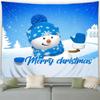 Christmas Cute Snowman Christmas Tree Tapestry Bedroom Living Room Home Christmas Decoration Tapestry