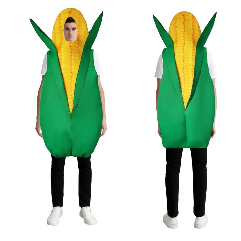 Corn Costumes Vegetable Cosplay Party For Halloween Stage Performance Dress Up