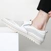Fashion Mens Shoes Casual Luxury Brand Summer Men Loafers  Leather Moccasins Light Breathable Boat Shoes Zapatillas Hombre