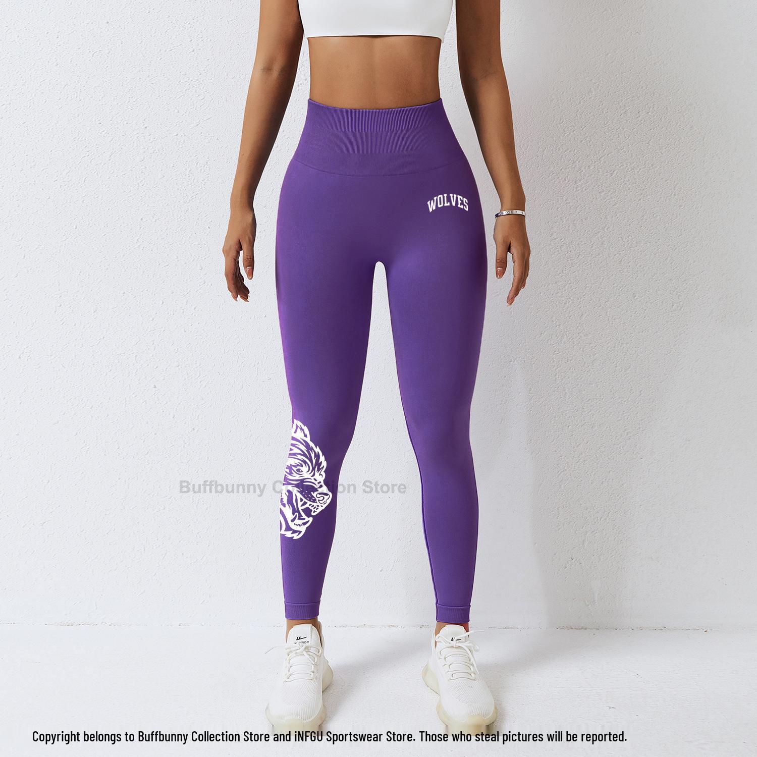 

Леггинсы для йоги с высокой талией Darcsport с волчьей головой - Модные фитнес-брюки, формирующие персичные ягодицы L (Recommended for 120-135 Jin)