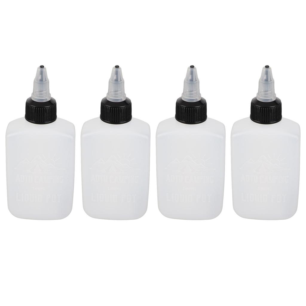 4 Pcs Seasoning Bottle 100ML Portable Sealed Reusable Dispensing Oil Bottle Seasoning Bottle for