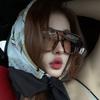 New Square Personalized Double Beam Sunglasses Retro Advanced Sense UV Protection Concave Shape Jumping Disco Tide Sunglasses