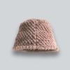 Plush Grainy Bucket Hat Women Winter Fashion Outdoor Warm Solid Color Fisherman Hat Elegant Wild Solid Color Hat