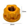 2x Bike Wheel Hub Axle Nuts Bicycle Accessory Replacement Front Wheel Nut