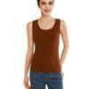 Women's Slim Fit Cashmere Ribbed Camisole - Autumn/Winter Round Neck Knit