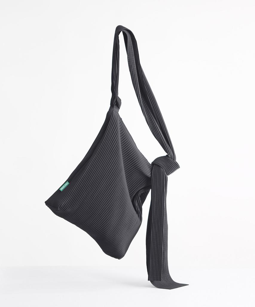 Green Stuff Knot Box Fit Shopper Bag 58 Pleated - Black
