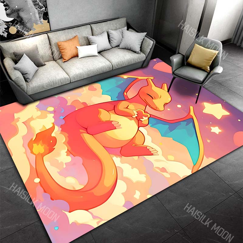 17Styles Monsters C-Charizard Carpet for Living Room Bedroom Kid's Room Game Room Home Decor Area Rug Non-slip Mat Potdemiel