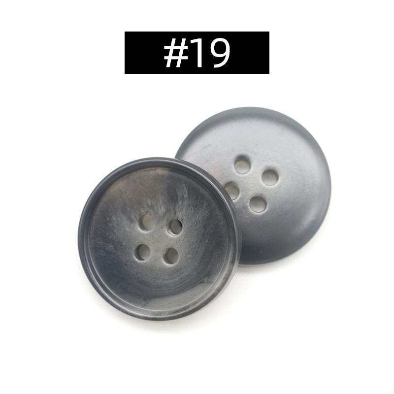 20Pcs Resin 4 Holes Buttons Sewing Accessories Size Complete For Clothing Decorative Plastic Buttons Handmade Diy