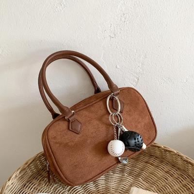 Autumn and Winter Suede Bag Retro Trend Shoulder Messenger Bag Versatile Small Handbag Women