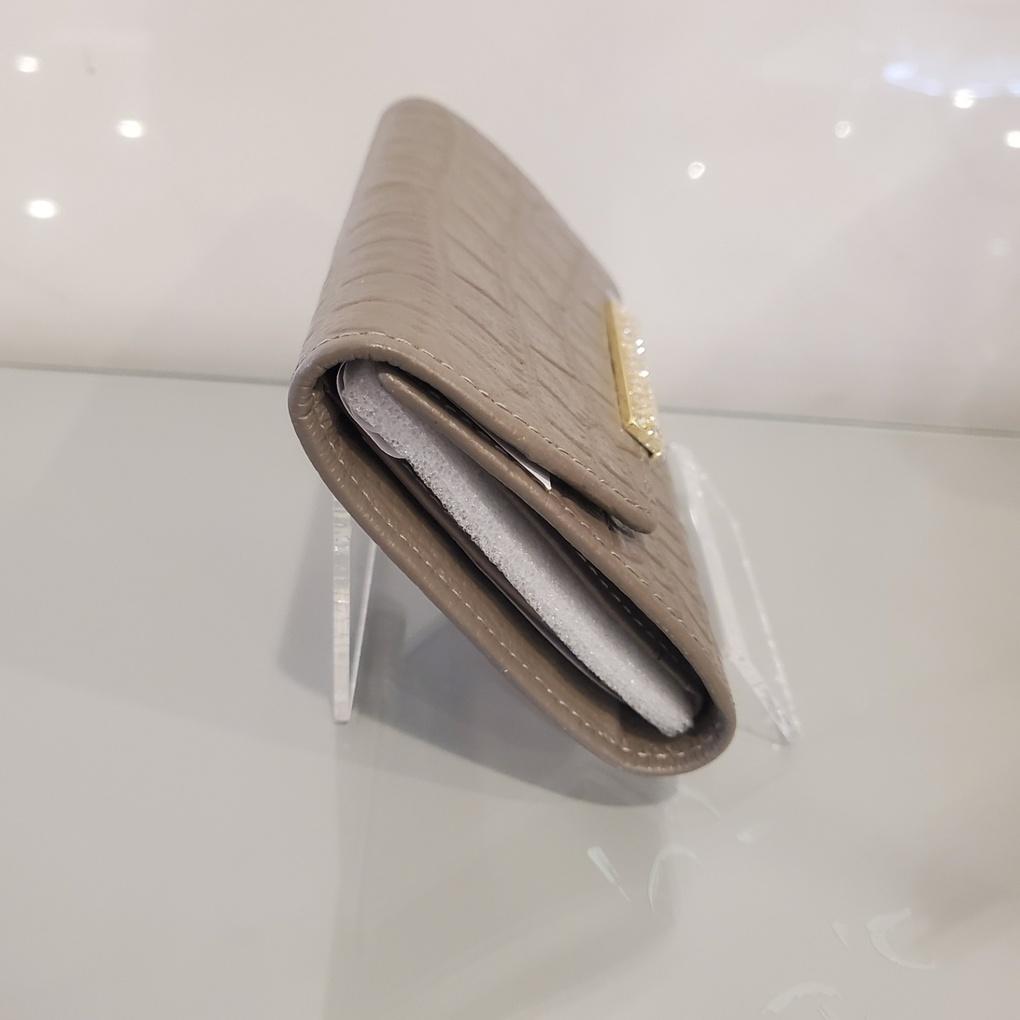 Moncross GYAW9165 Cubic Point Women's Cowhide Half Wallet