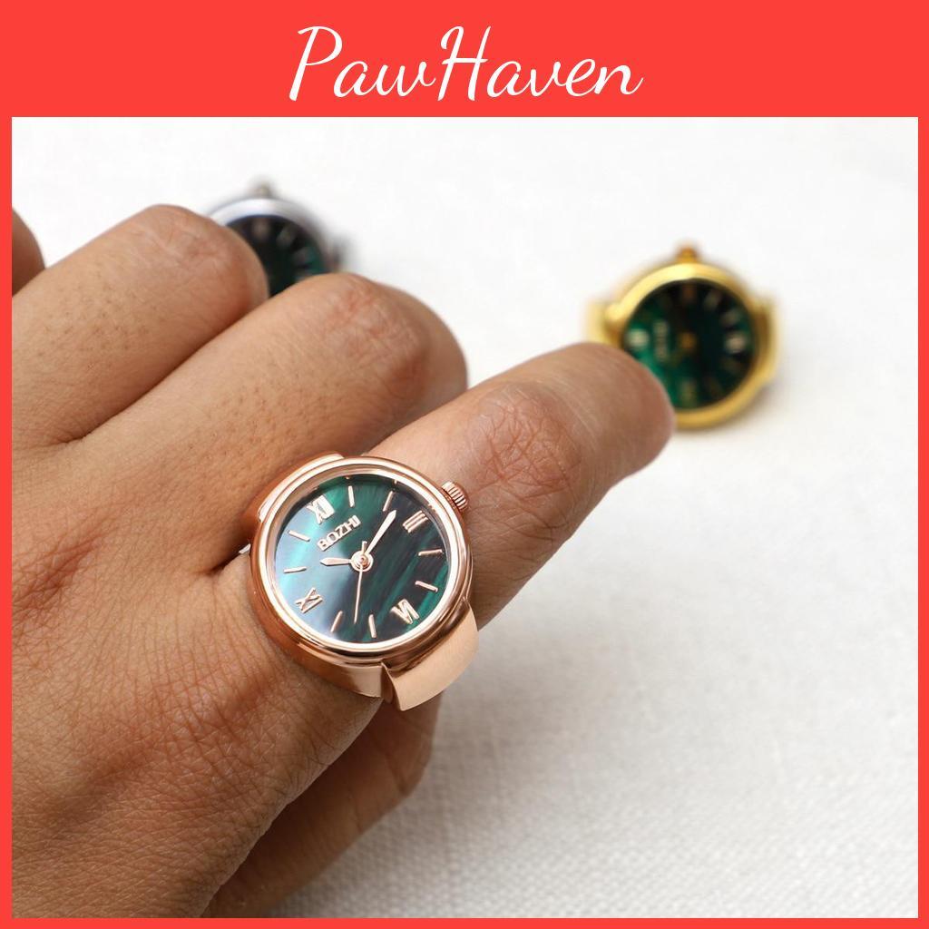 Ring Watch Mini Quartz Creative Movement Fashion Accessories Alloy Shell Finger Watch Jewelry Women Ring Gift