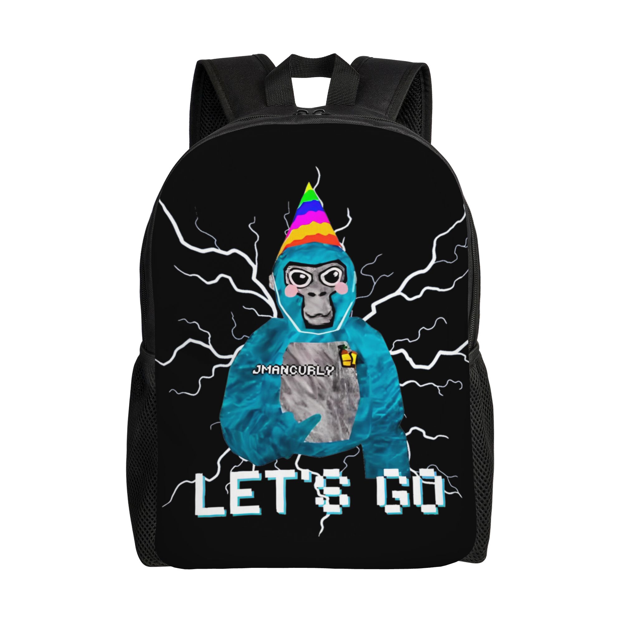 Gorilla Tag Ben Je Kwaad Bro Rugzak Casual Student Zakelijke Dagrugzak Spel Apen Laptop Computer Canvas Tassen Lichtgewicht