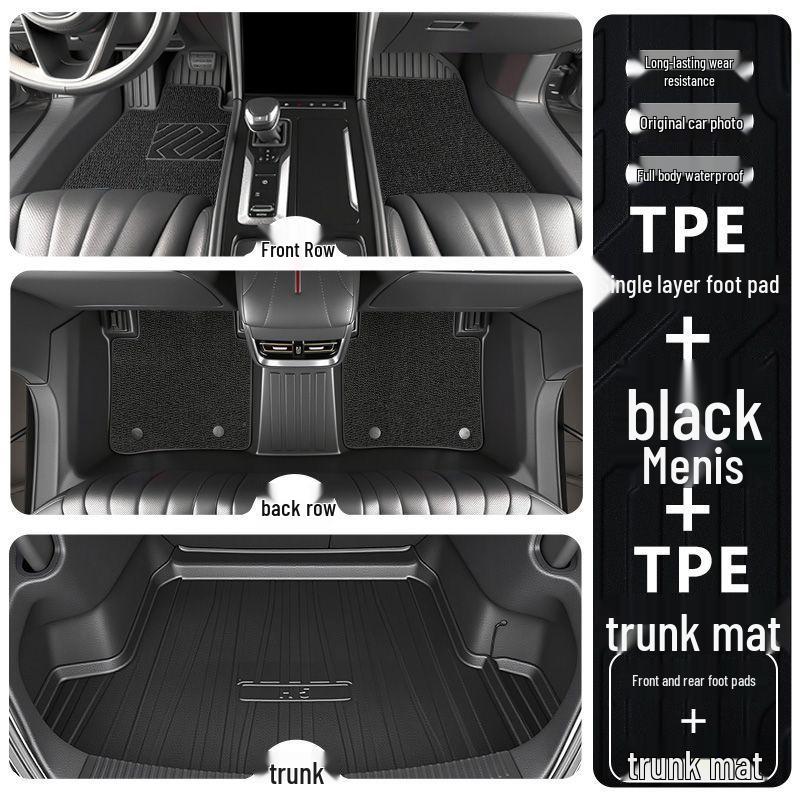 Hongqi H6 2023-2025 Full Coverage TPE Floor Mats - Interior Car Decor Accessories