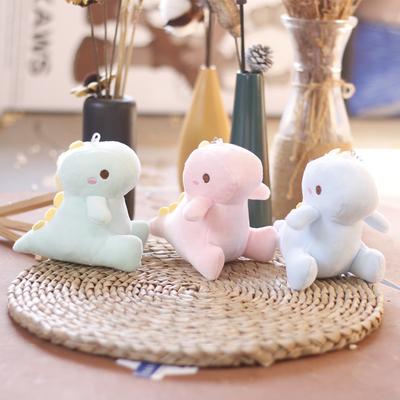 1Stk 12Cm Großer Schwanz Dinosaurier Plüschpuppe Auto Schlüsselanhänger Taschenanhänger Niedliche Puppe Paar Rucksackanhänger Schlüsselanhänger
