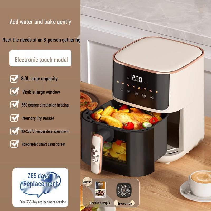 AUX 2024 Smart Visuell Multifunktionaler Ölfreier Heißluftfritteusenofen