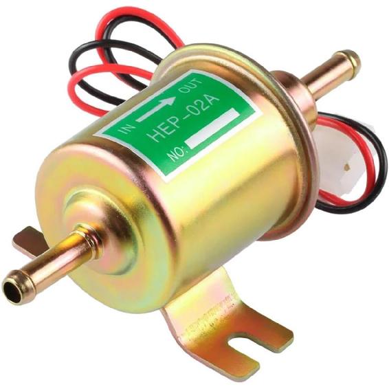 1PCS HEP-02A Gas Diesel Fuel Pump Inline Low Pressure Electric Fuel Pump 12V(LSA461)