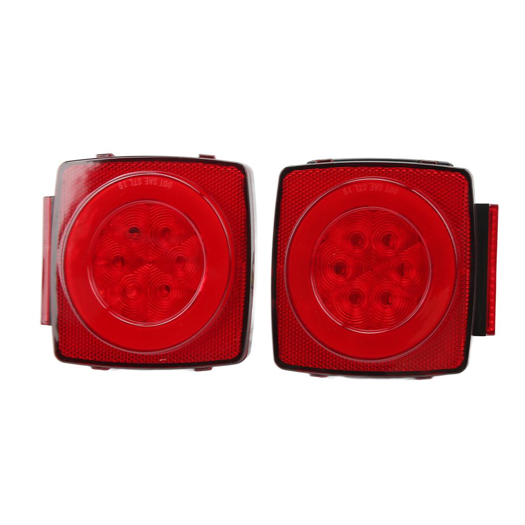 Trailer Tail Lights LED 12V Stop Brake Tail Running Lamp for Boats Snowmobiles Campervans Utility