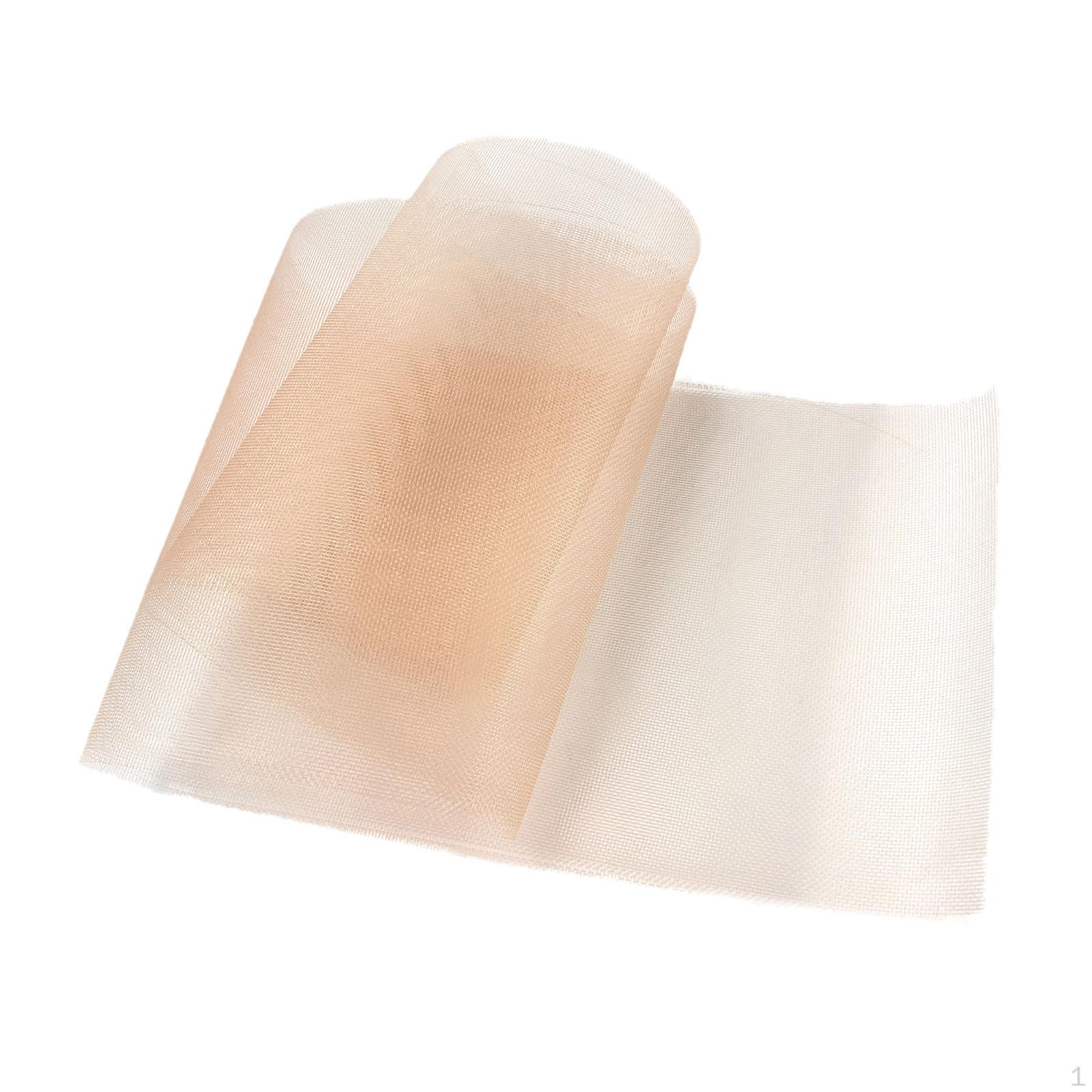 

, Lace Mesh, 36.22inchx7.87inch Durable Hairnet for Making Hair Piece Cap Material Skin Color