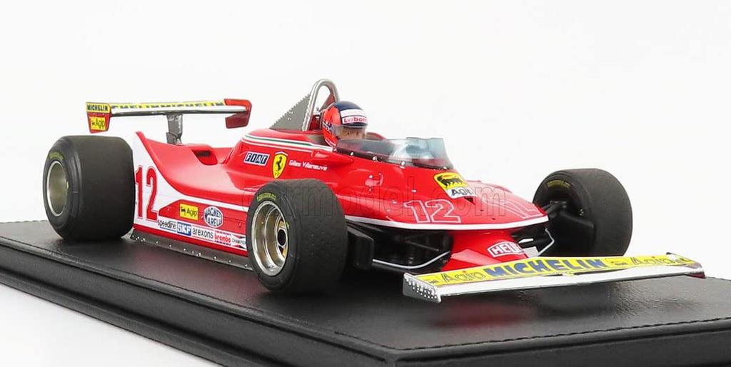 GP REPLICAS Scale Ferrari F1 312 T4 Dutch Grand Prix 1979 Gilles Villeneuve Ferrari GILLES VILLENEUVE GP002CN Limited To 500 Units 1/18 #12