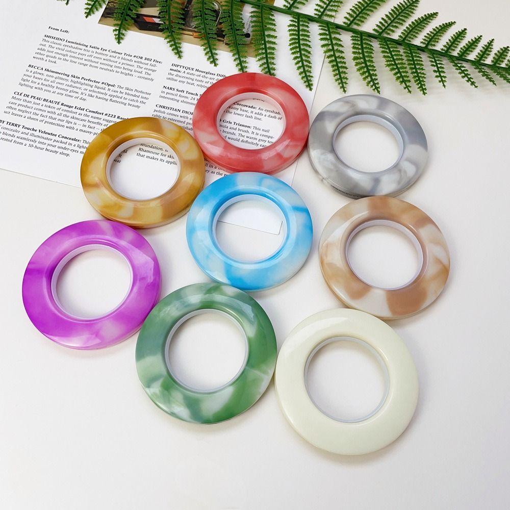 Plastic Roman Circle Modern Plastic Curtain Ring 8 Colors   Home Decor